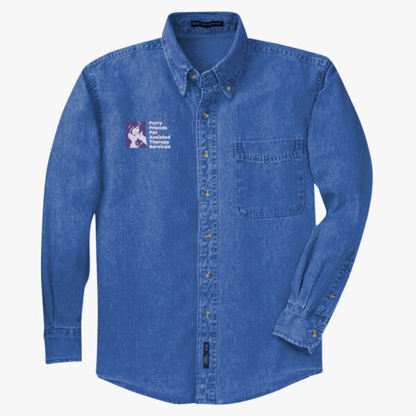 Men's Long Sleeve Denim Shirt Thumbnail